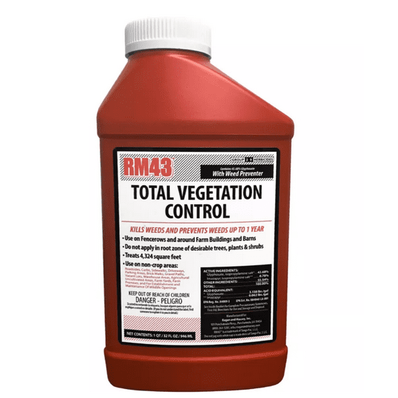 RM43 32 oz. Total Vegetation Control Weed Preventer Concentrate with Glyphosate and Imazapyr