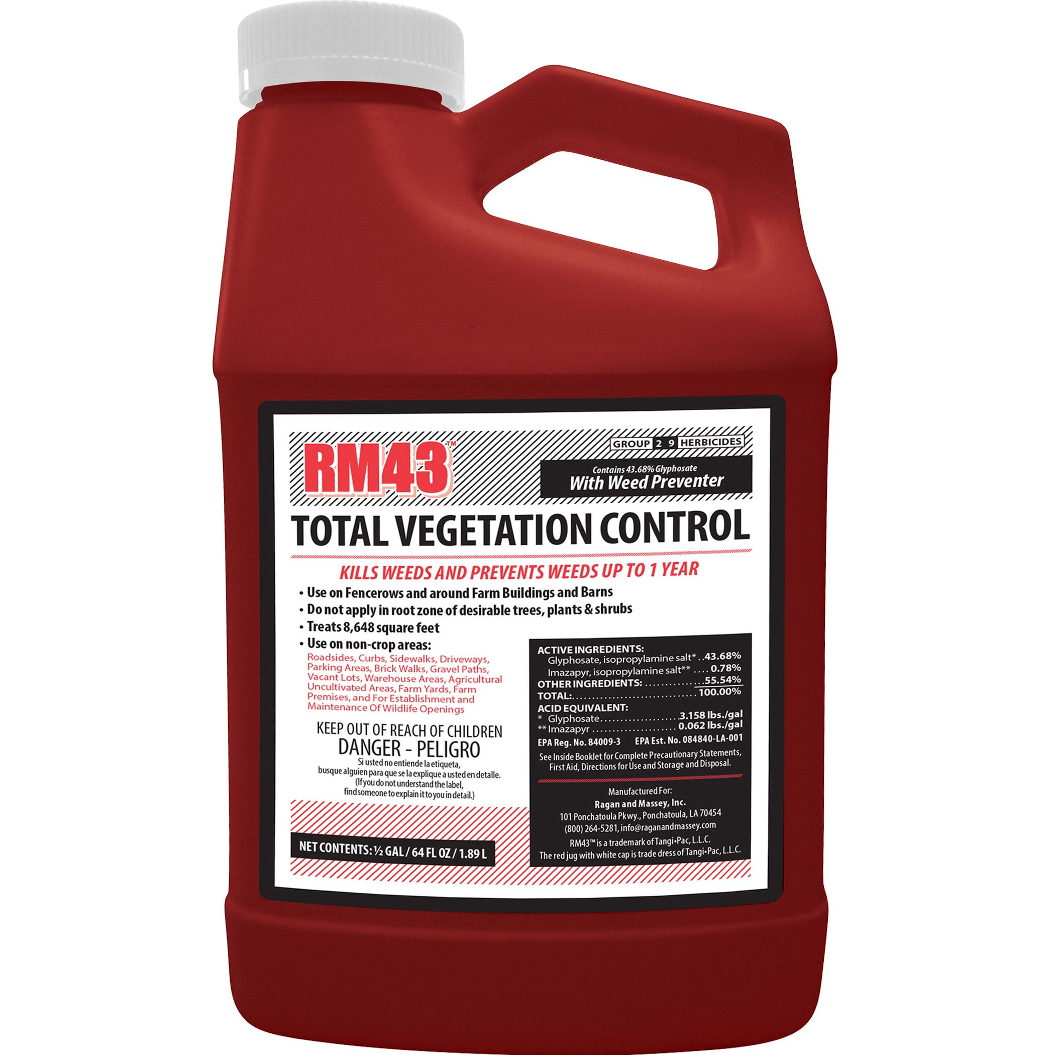 RM43 Total Vegetation Control, (64 oz) 1/2 gallon