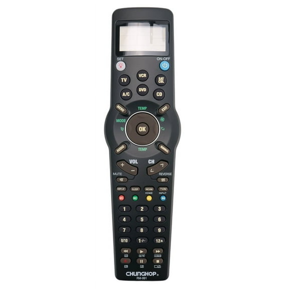 RM991 Smart Universal Remote Control Multifunctional Learning Remote Control for TV/TXT,DVD CD,VCR,SAT/CABLE and A/C