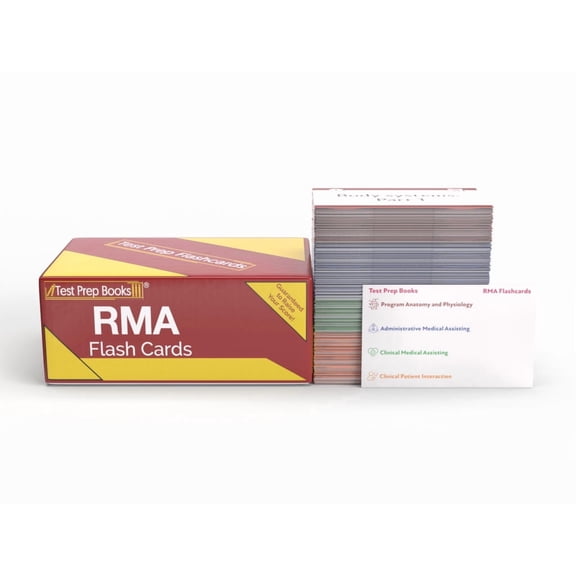 RMA Study Cards 2026-2027: RMA Exam Prep and Practice Test Questions for the Registered Medical Assistant Exam [Full Color Cards]