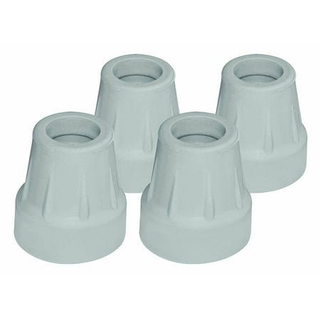 RMA705C0 - Gray Tips, Box Of 4, Fits 5/8 Alum. Quad Canes