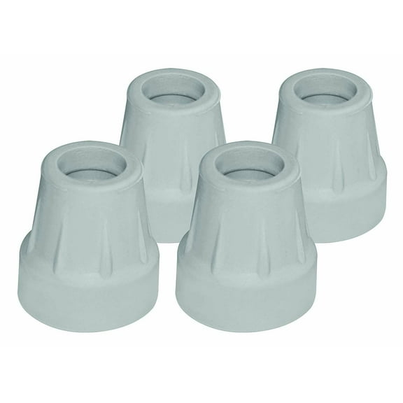 RMA705C0 - Gray Tips, Box Of 4, Fits 5/8 Alum. Quad Canes