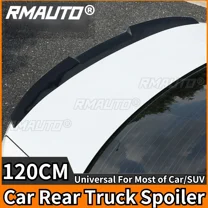 RMAUTO 120CM Universal Car Rear Truck Spoiler Carbon Fiber Rear Roof Spoiler For BMW E90 F30 F10 For Tesla Model 3 Y Body Kit