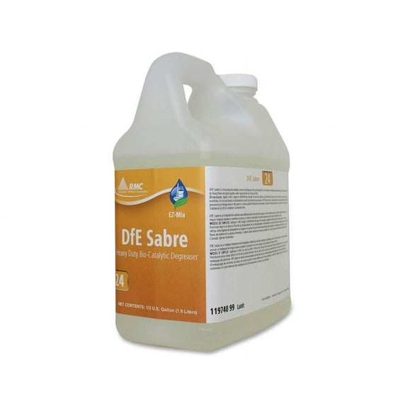 RMC DfE Sabre Heavy Duty Bio-Catalytic Degreaser - Concentrate Liquid - 64.2 fl oz (2 quart) - 4 / Carton - White