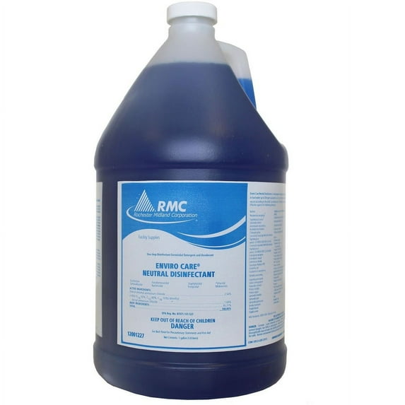 RMC Enviro Care Neutral Disinfectant - Concentrate Spray - 128 fl oz (4 quart) - 1 Each - Blue | Bundle of 2 Each