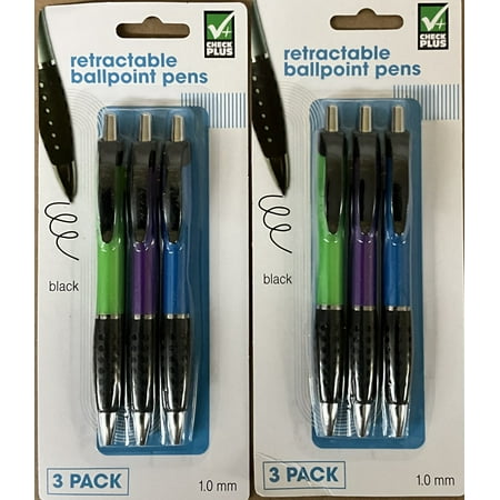 RMD's CHECK PLUS BALLPOINT PENS (3PACK SEALED) x 8 LOTS = TOTAL 24 PENS