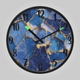 thumbnail image 1 of RMDQTR 12 Inch Sound-Activated LED Night Light Wall Clock Silent Sweep Movement Acrylic Face Battery-Operated for Bedroom/Living Room/School// Kintsugi Waves Of Sapphire, 1 of 8