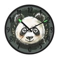 thumbnail image 1 of RMDQTR 12 Inch Sound-Activated LED Night Light Wall Clock Silent Sweep Movement Acrylic Face Battery-Operated for Bedroom/Living Room/School / Panda Head Image, 1 of 8