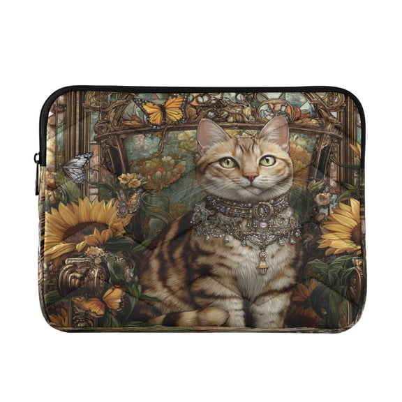 RMDQTR 13in Laptop Bag Briefcases Computer Inner Bags Computer Bags Laptop Sleeves Work Travel School Bag A Regal Tabby Cat