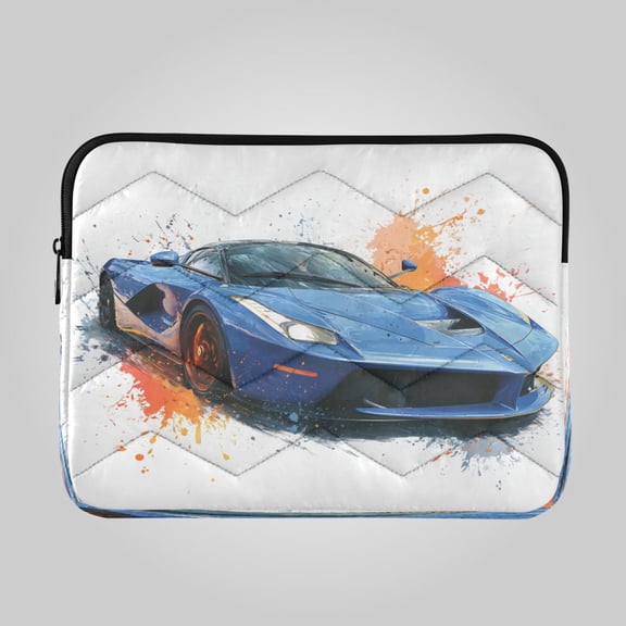 RMDQTR 13in Laptop Bag Briefcases Computer Inner Bags Computer Bags Laptop Sleeves Work Travel School Bag Blue Car Splash Art