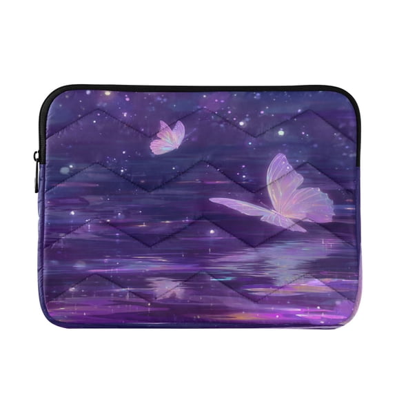 RMDQTR 13in Laptop Bag Briefcases Computer Inner Bags Computer Bags Laptop Sleeves Work Travel School Bag Crystal Pink Butterfly Pattern