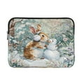 thumbnail image 1 of RMDQTR 13in Laptop Bag Briefcases Computer Inner Bags Computer Bags Laptop Sleeves Work Travel School Bag Cute Rabbit Wearing Earmuffs, 1 of 8