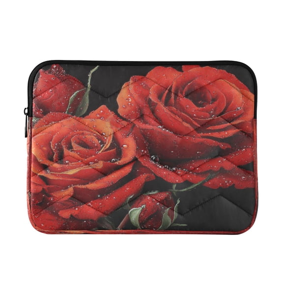 RMDQTR 13in Laptop Bag Briefcases Computer Inner Bags Computer Bags Laptop Sleeves Work Travel School Bag Diamond Painting Of Red Roses