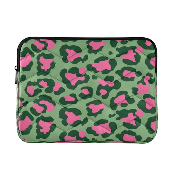 RMDQTR 13in Laptop Bag Briefcases Computer Inner Bags Computer Bags Laptop Sleeves Work Travel School Bag Leopard Print with Pink Accents