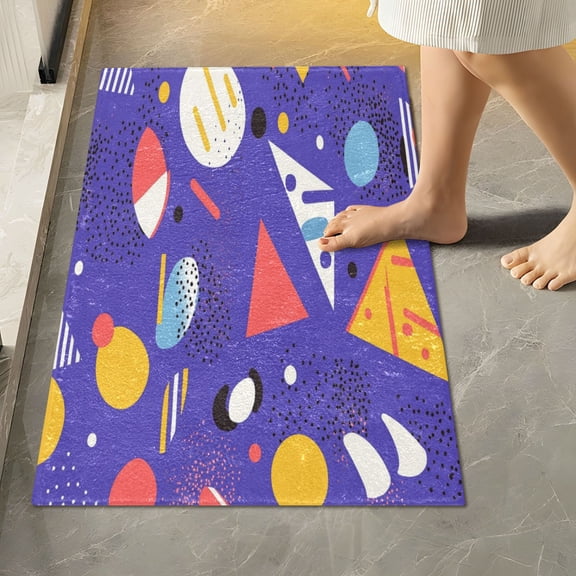 RMDQTR 16" × 24" Rectangle Shape Bathroom Rugs Plush Toilet Base Mat Soft Rugs Non Slip Absorbent Inspired