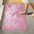 thumbnail image 1 of RMDQTR 16" × 24" Rectangle Shape Bathroom Rugs Plush Toilet Base Mat Soft Rugs Non Slip Absorbent Sleepy Unicorn Pink Rose Glow, 1 of 9