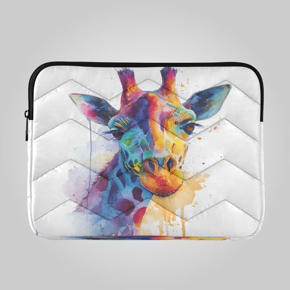 RMDQTR 16in Laptop Bag Briefcases Computer Inner Bags Computer Bags Laptop Sleeves Work Travel School Bag Colorful Giraffe Pattern