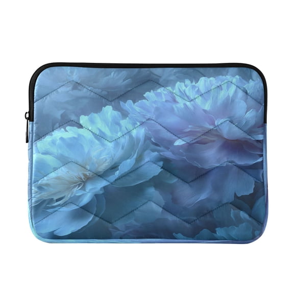 RMDQTR 16in Laptop Bag Briefcases Computer Inner Bags Computer Bags Laptop Sleeves Work Travel School Bag Cool-toned Lotus Flowers Pattern