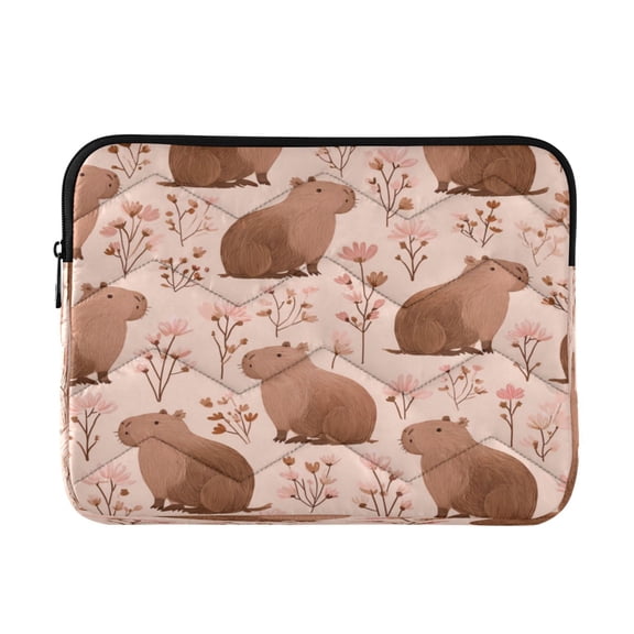 RMDQTR 16in Laptop Bag Briefcases Computer Inner Bags Computer Bags Laptop Sleeves Work Travel School Bag Cute Brown Capybara Pattern