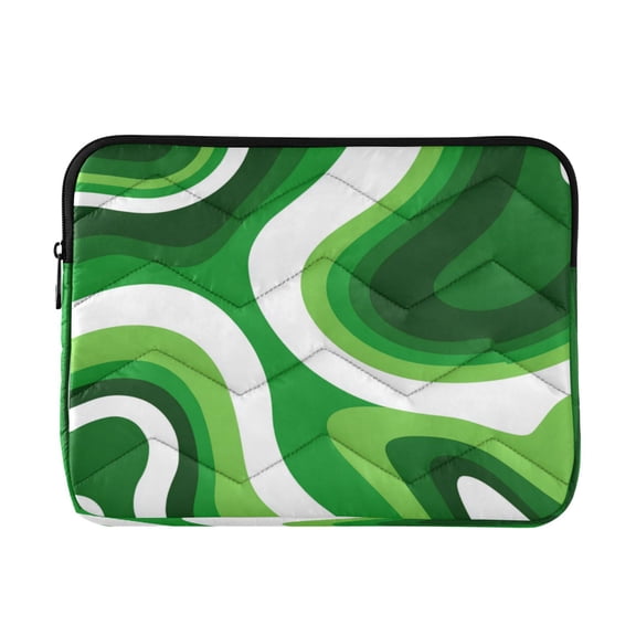 RMDQTR 16in Laptop Bag Briefcases Computer Inner Bags Computer Bags Laptop Sleeves Work Travel School Bag Deep Green Thick Lines