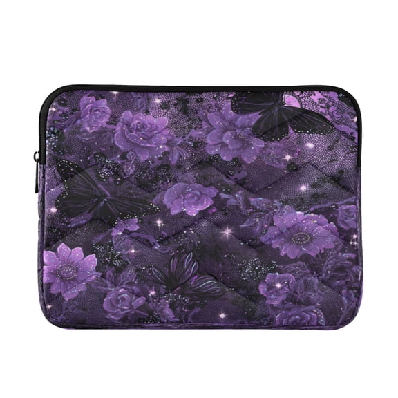 RMDQTR 16in Laptop Bag Briefcases Computer Inner Bags Computer Bags Laptop Sleeves Work Travel School Bag Gorgeous Pink Flowers and Butterflies