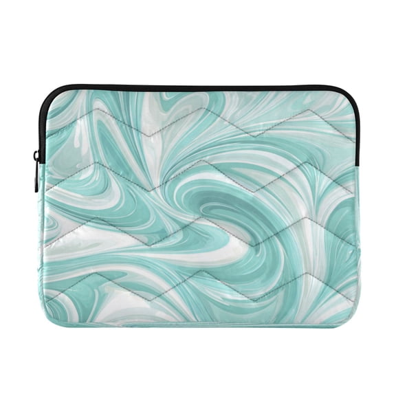 RMDQTR 16in Laptop Bag Briefcases Computer Inner Bags Computer Bags Laptop Sleeves Work Travel School Bag Light Green Flowing Swirls