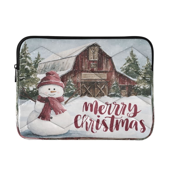 RMDQTR 16in Laptop Bag Briefcases Computer Inner Bags Computer Bags Laptop Sleeves Work Travel School Bag Red-hatted Snowman
