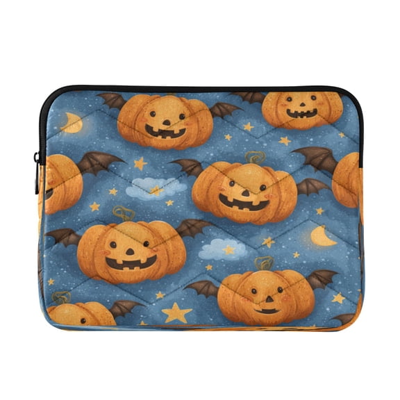 RMDQTR 16in Laptop Bag Briefcases Computer Inner Bags Computer Bags Laptop Sleeves Work Travel School Bag Spooky Evil Pumpkin Designs