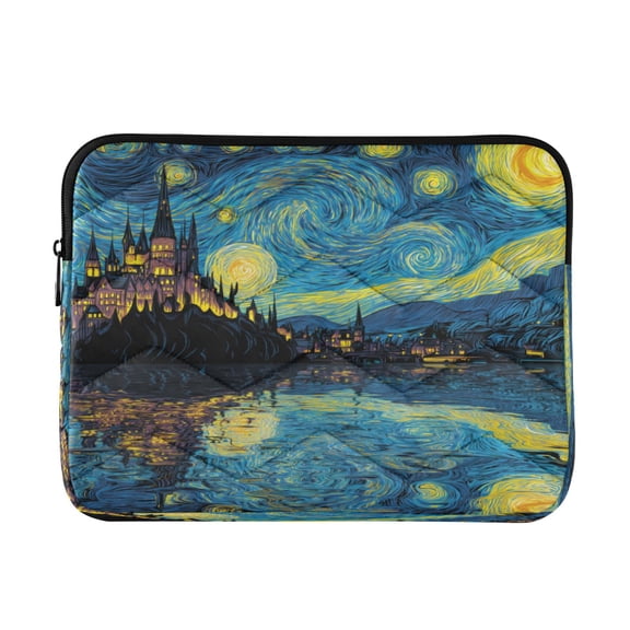 RMDQTR 16in Laptop Bag Briefcases Computer Inner Bags Computer Bags Laptop Sleeves Work Travel School Bag Starry Sky Style Castle