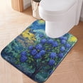 thumbnail image 1 of RMDQTR 20" × 24" U Shape Bathroom Rugs Plush Toilet Base Mat Soft Rugs Non Slip Absorbent Midnight Rose Citadel, 1 of 9