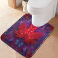 thumbnail image 1 of RMDQTR 20" × 24" U Shape Bathroom Rugs Plush Toilet Base Mat Soft Rugs Non Slip Absorbent Sacred Maple Leaf, 1 of 9