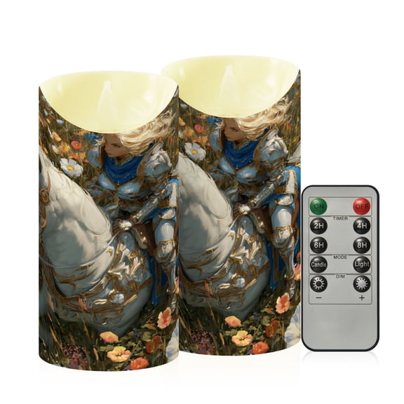 RMDQTR 2PCS Tapered Flickering Flame Candle Lamp LED Simulated Candle Christmas Holiday Decorations Flame-Free Safety Ambient Lighting Knightess