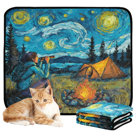 RMDQTR 3Pack Set of Small Pet Potty Pads Reusable Ultra-Absorbent Pet Training Pads Leak-Proof Pet Pads Wild Camping