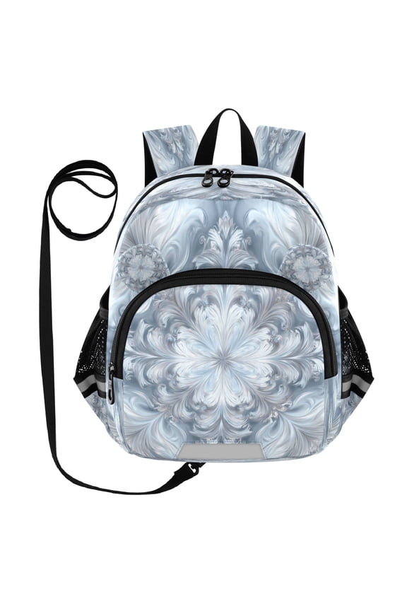 Adorable Ear-Print Backpack with Reflective Strip and Anti-Lost Leash Adjustable Shoulder Straps Mini Travel Backpack High Brightness Fractal Design