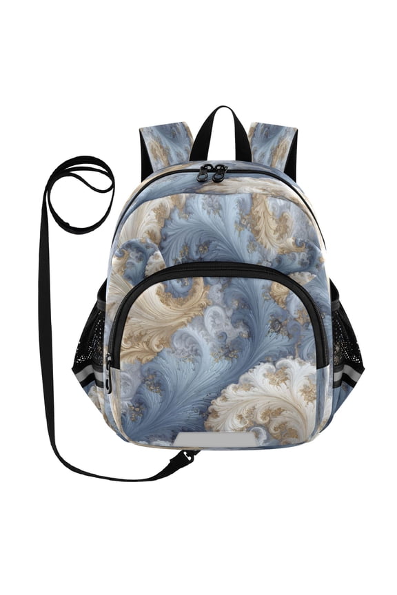 Adorable Ear-Print Backpack with Reflective Strip and Anti-Lost Leash Adjustable Shoulder Straps Mini Travel Backpack Palace Construction