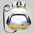 thumbnail image 1 of RMDQTR Adorable Ear-Print Backpack with Reflective Strip and Anti-Lost Leash Adjustable Shoulder Straps Mini Travel Backpack Sunflower Barn Field, 1 of 7