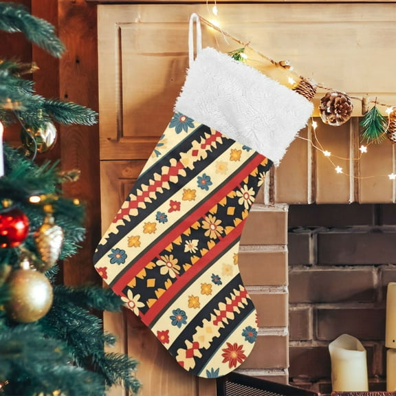 RMDQTR Christmas Stockings for Xmas Gifts - Large Size Festive Holiday Decor for Family Carpet Design