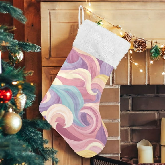 RMDQTR Christmas Stockings for Xmas Gifts - Large Size Festive Holiday Decor for Family Soft Colors
