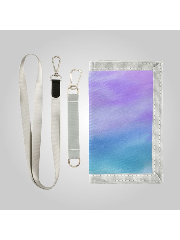 Cute Novelty Wallet Stylish Foldable Wallet The Perfect Gift Candy Watercolor Clouds