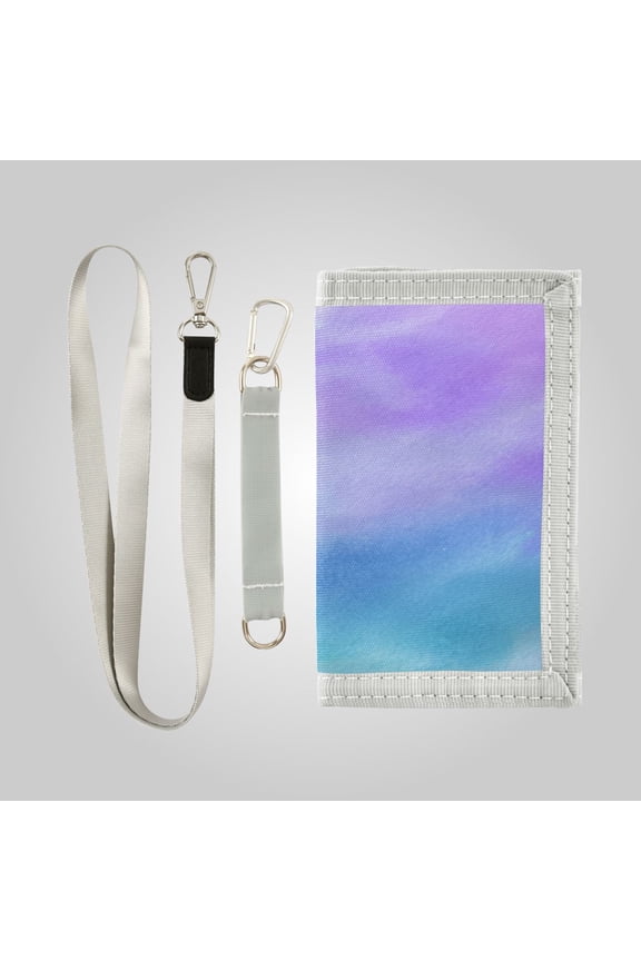 Cute Novelty Wallet Stylish Foldable Wallet The Perfect Gift Candy Watercolor Clouds