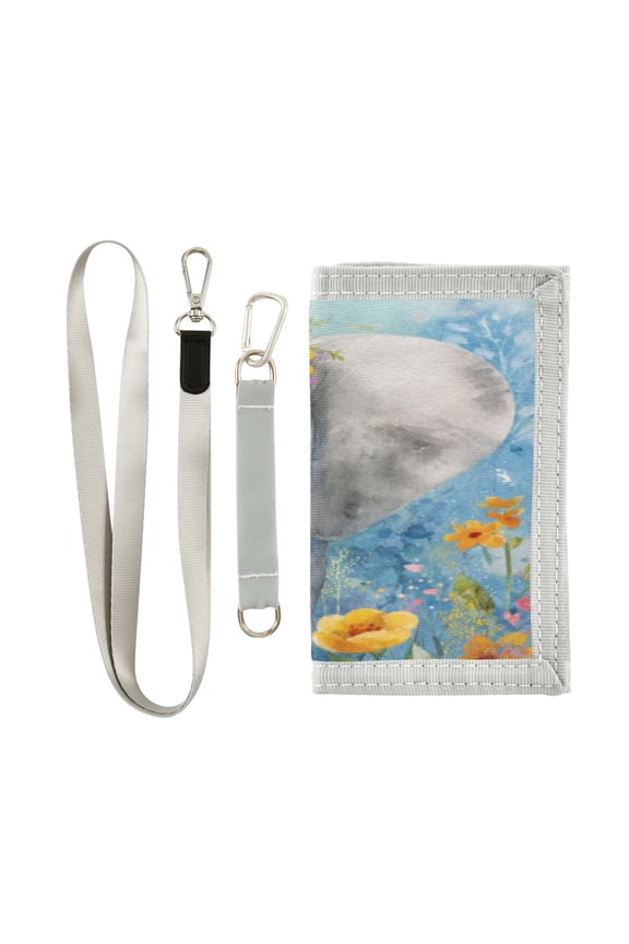 Cute Novelty Wallet Stylish Foldable Wallet The Perfect Gift Elephant Wearing Colorful Flowers