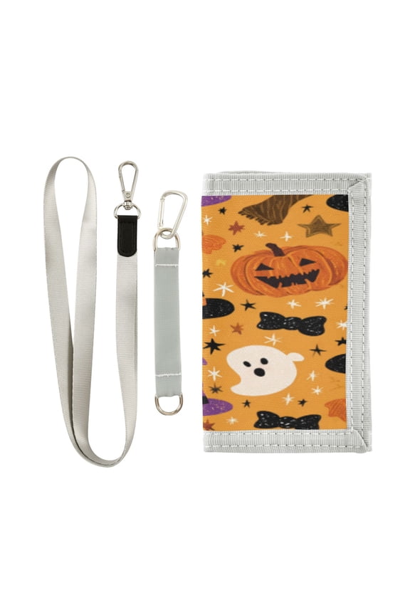 Cute Novelty Wallet Stylish Foldable Wallet The Perfect Gift Halloween Object Patterns