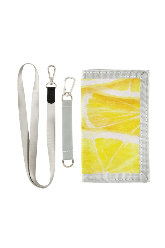 Cute Novelty Wallet Stylish Foldable Wallet The Perfect Gift Lemon Slice Pattern