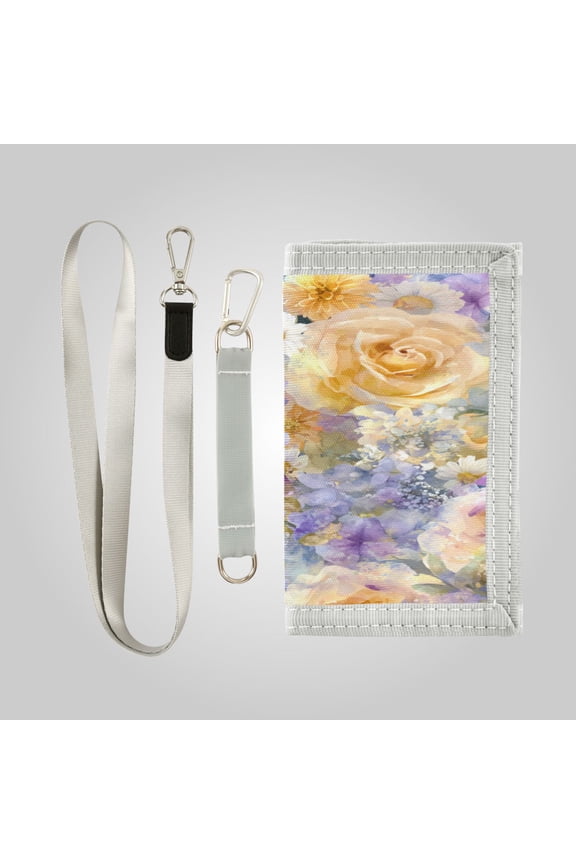 Cute Novelty Wallet Stylish Foldable Wallet The Perfect Gift Romantic Rose Daisy Pattern