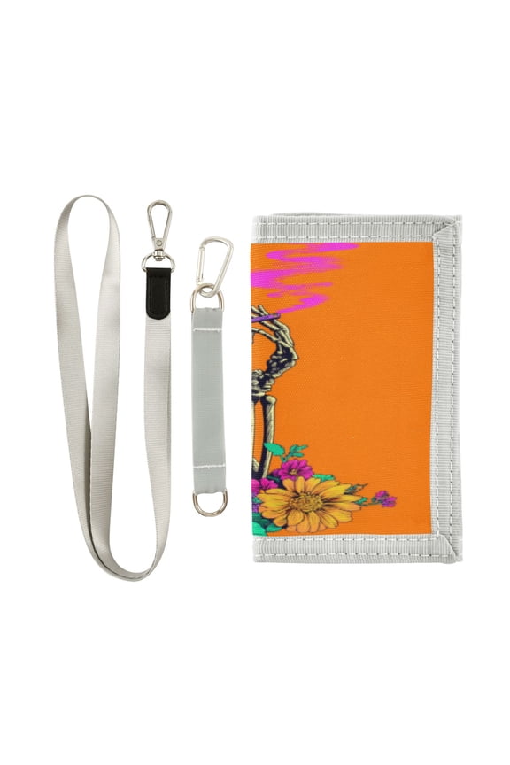 Cute Novelty Wallet Stylish Foldable Wallet The Perfect Gift Skeleton in Bloom