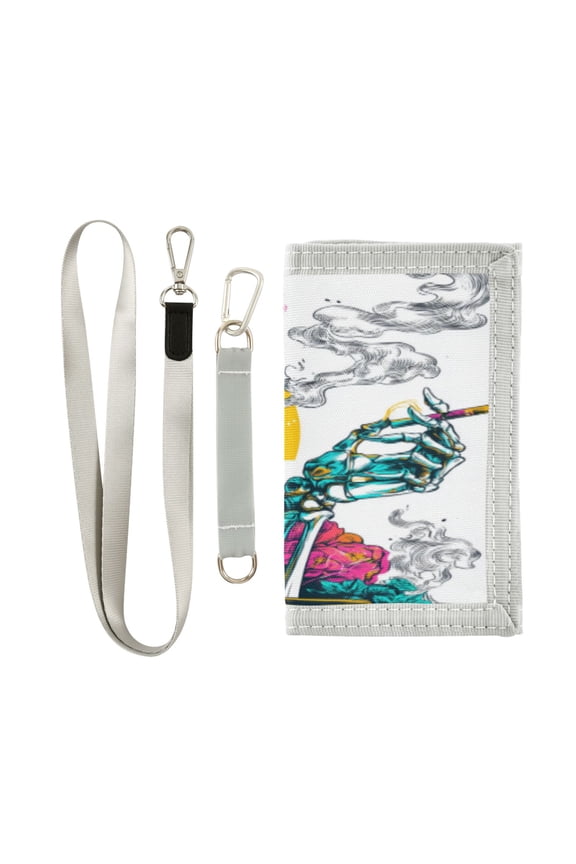 Cute Novelty Wallet Stylish Foldable Wallet The Perfect Gift Surrealist Skeleton Queen