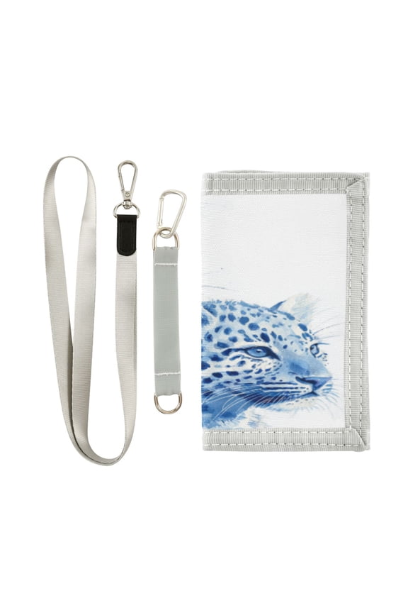 Cute Novelty Wallet Stylish Foldable Wallet The Perfect Gift The Blue Cheetah Portrait