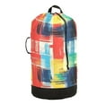 thumbnail image 1 of RMDQTR Durable Large Laundry Backpack with Drawstring Closure Ideal for Laundry Trips,Travel&Camping A Vibrant and Colorful Pattern, 1 of 7
