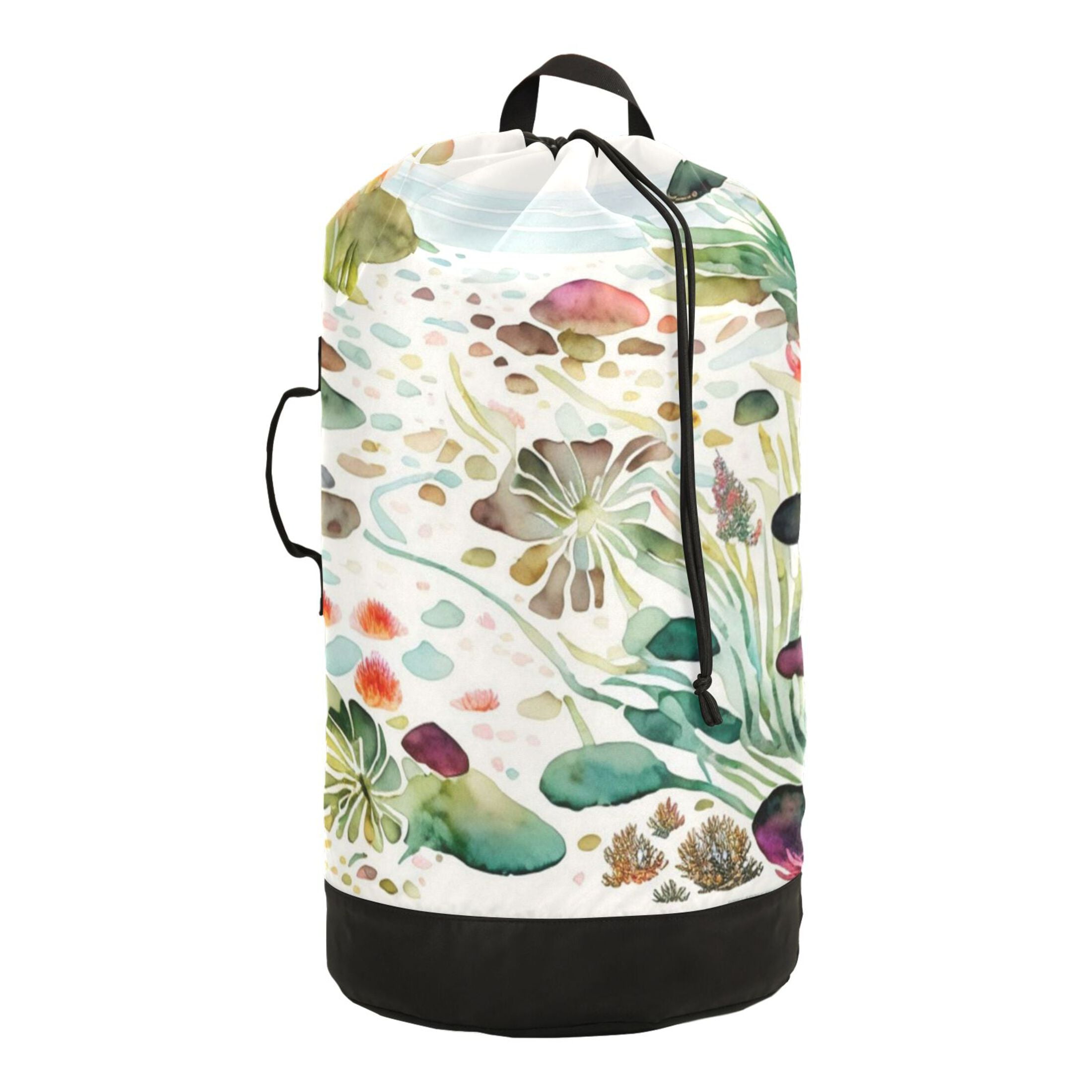 RMDQTR Durable Large Laundry Backpack with Drawstring Closure Ideal for Laundry Trips,Travel&Camping Pondside Chandelier Fusang