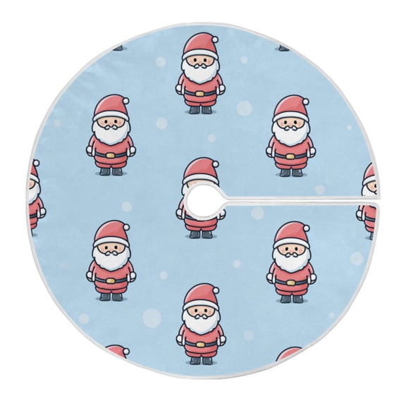 RMDQTR Festive Christmas Tree Skirt35.4x35.4in - Holiday Home Decor for Xmas Party Cute Santa Claus Guard
